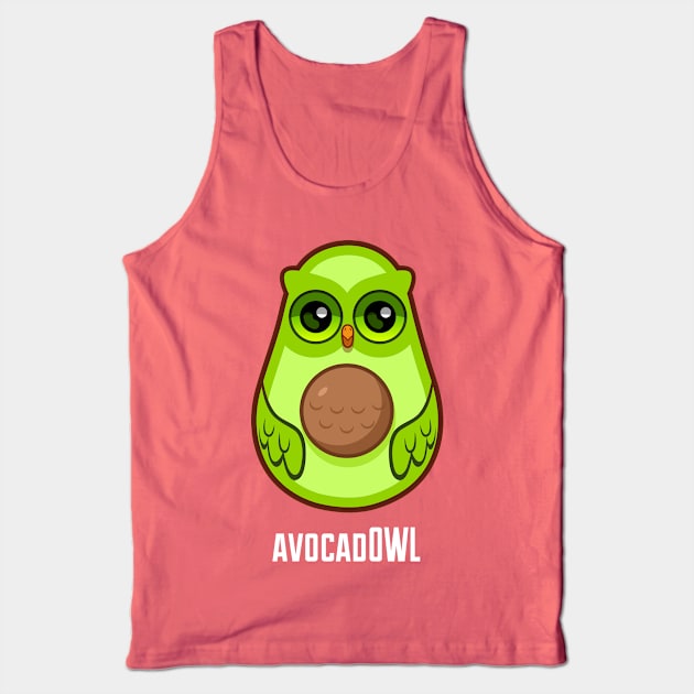 avocad-OWL Tank Top by RemcoBakker